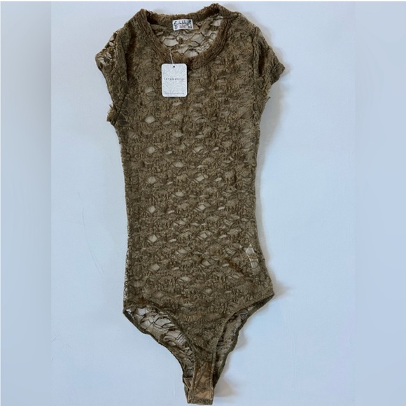 Rare Color! Free People Pucker Up Baby Tee Bodysuit - Picture 2 of 5